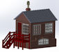 Download the .stl file and 3D Print your own  Goathland Station Signal Box HO scale model for your model train set.